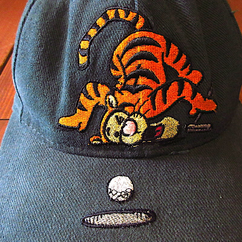 ビンテージ90's○Disneyティガー刺繍入りキャップ深緑○250727j2-m-cp