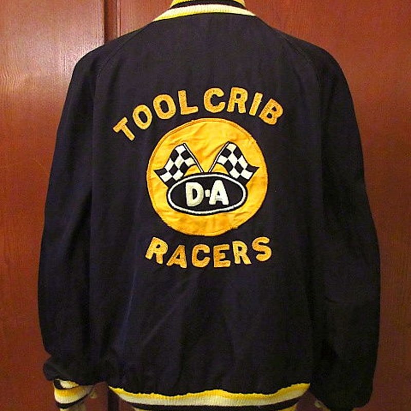 ビンテージ50's○Hatchersチェーンステッチカークラブジャケットsize M