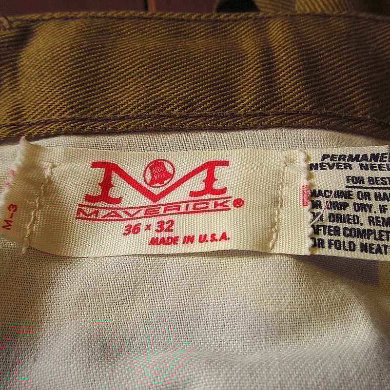 ビンテージ70's○MAVERICKストレートパンツ実寸W86cm○240128j4-m-pn