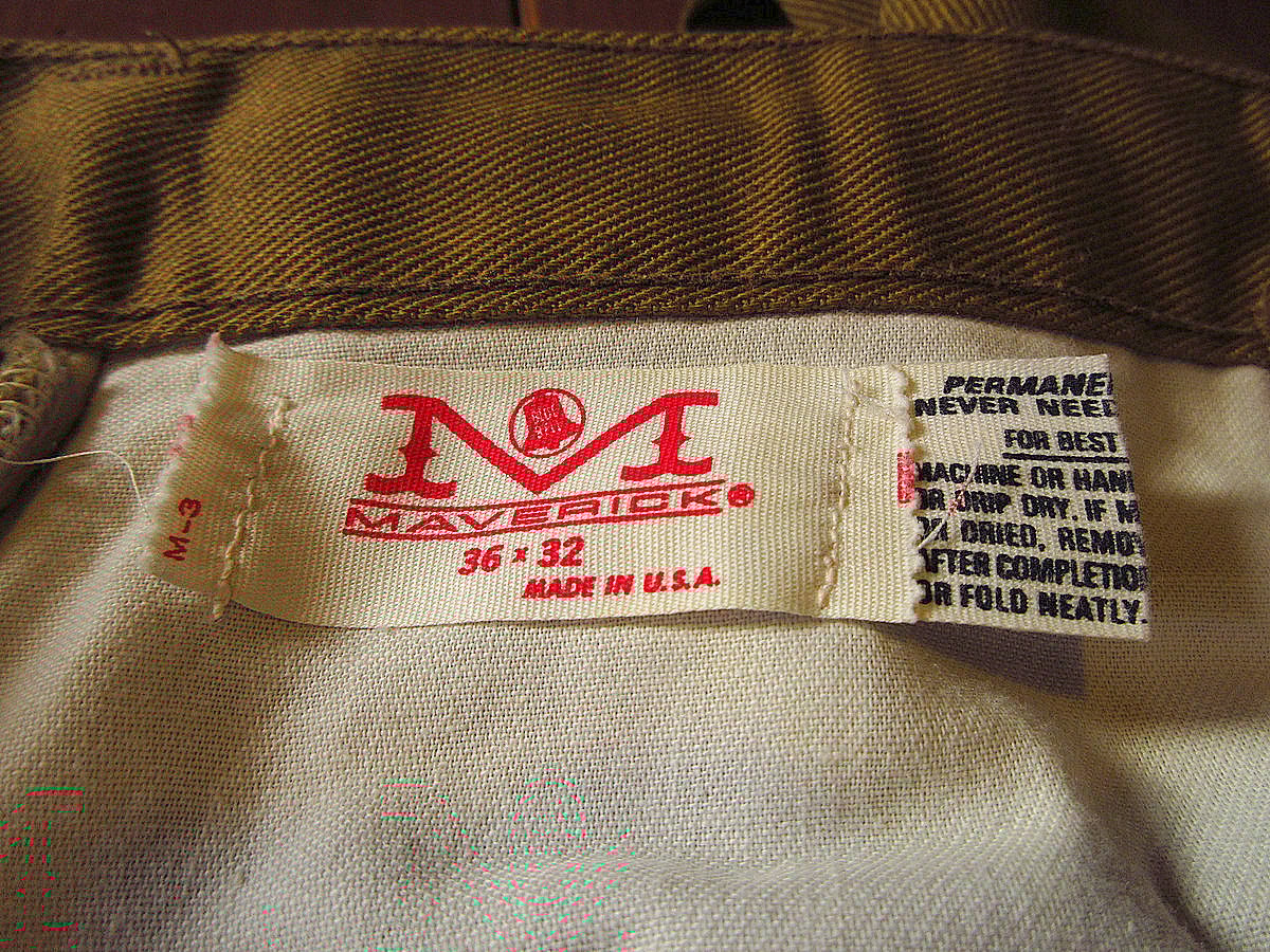ビンテージ70's○MAVERICKストレートパンツ実寸W86cm○240128j4-m-pn