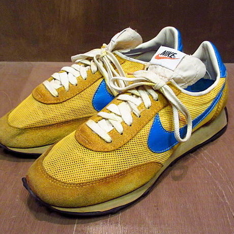 ビンテージ70's●MADE IN U.S.A. NIKE LDV 約27.5cm●200715n5-m-snk-275cm USA製縦NIKEオレンジスウォッシュスニーカー