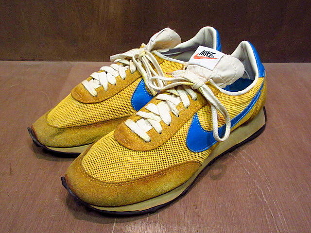 ビンテージ70's●MADE IN U.S.A. NIKE LDV 約27.5cm●200715n5-m-snk-275cm USA製縦NIKEオレンジスウォッシュスニーカー ビンテージ70's●MADE IN U.S.A. NIKE LDV 約27.5cm●200715n5-m-snk-275cm USA製縦NIKEオレンジスウォッシュスニーカー