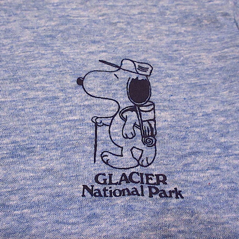 ビンテージ70's○DEADSTOCKキッズSNOOPY両面プリント霜降り ビンテージ70's○DEADSTOCKキッズSNOOPY両面プリント霜降り