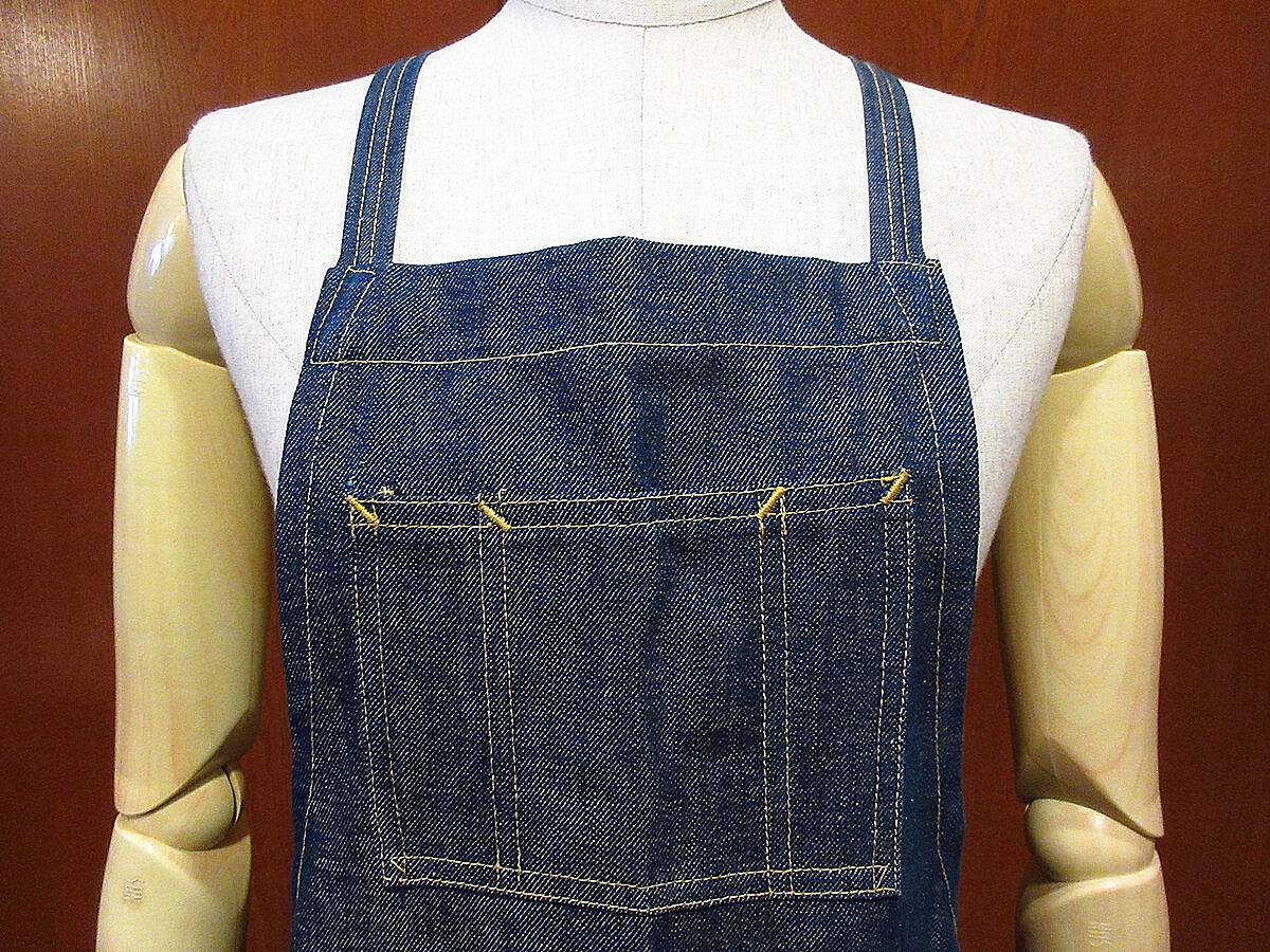 ビンテージ40's○DEADSTOCK Bayly耳付きデニムワークエプロン○230706i1