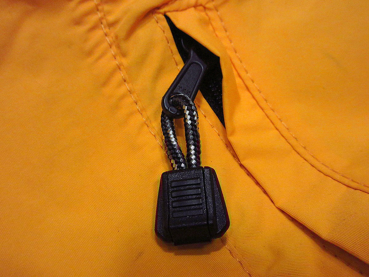 Kokatatナイロンカヤックジャケット黒×グレー×山吹色size L