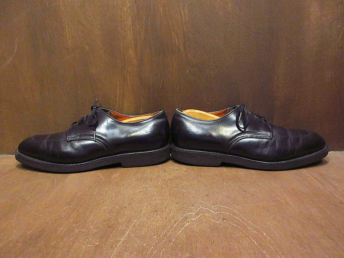 ビンテージ80's○RED WINGプリント羽根タグポストマンシューズ黒