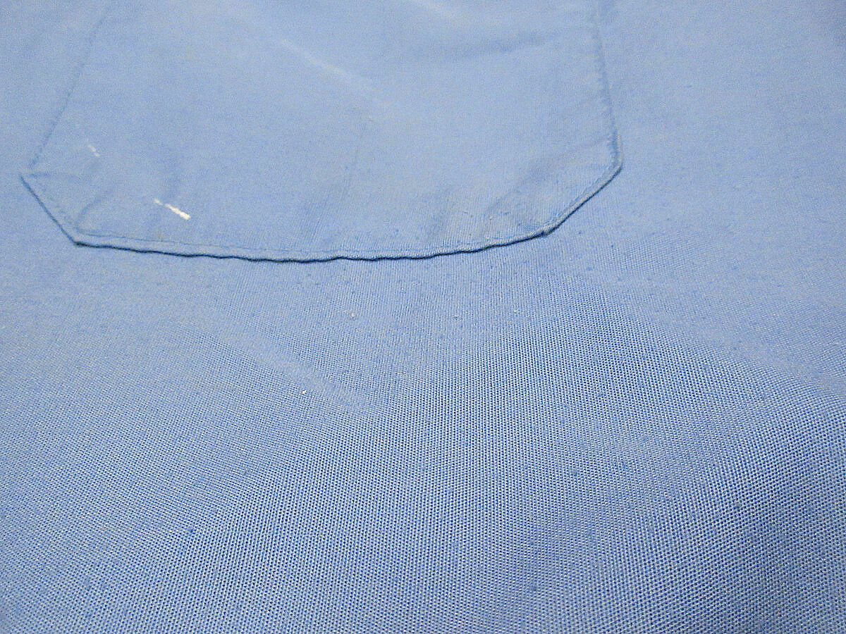 ビンテージ70's80's○USPS半袖ワークシャツ水色size L○230817j2