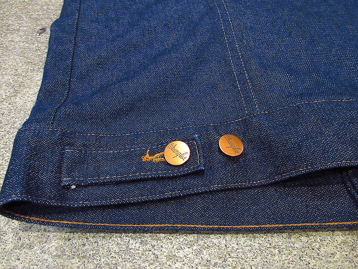 珍品　ステッチレア？！ビンテージ　WRANGLER　デニムジャケット 雰囲気系 Wrangler ラングラー 70s 80s ビンテージ 黒タグ 124mJ