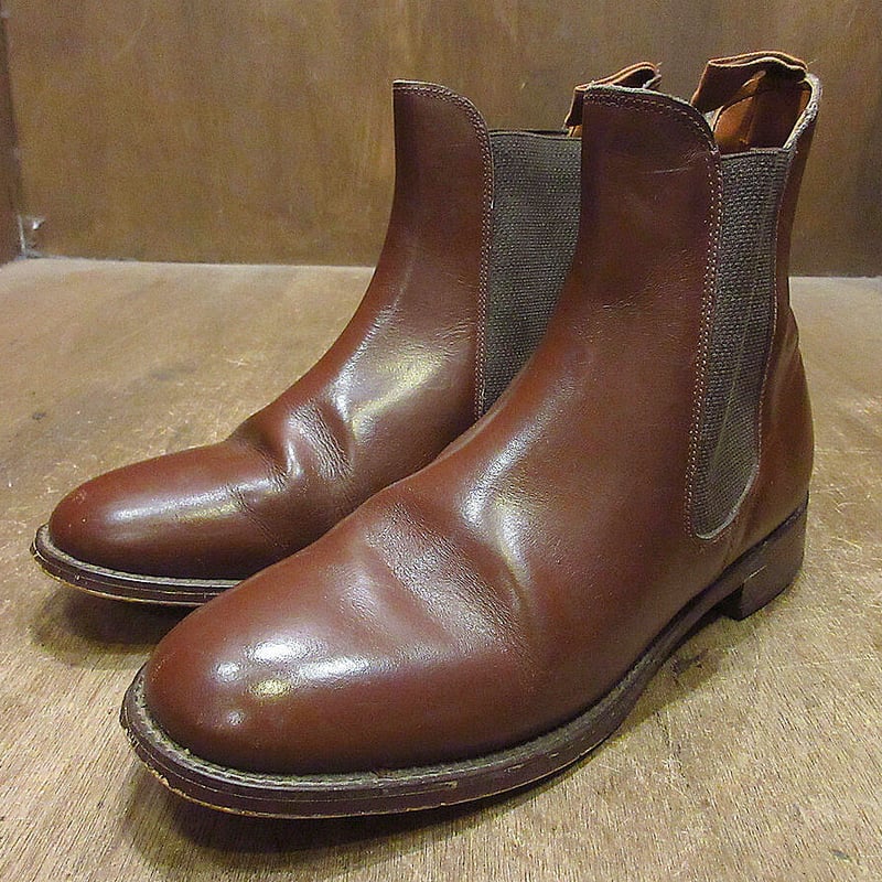 ビンテージ70's○サイドゴアブーツ茶size 6 1/2○231003i2-m-bt-245