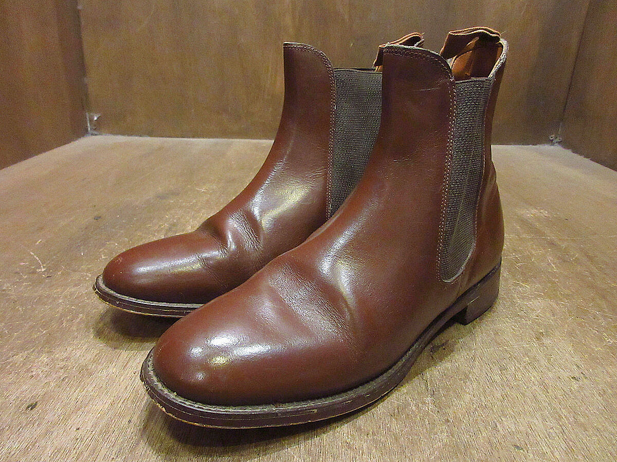 ビンテージ70's○サイドゴアブーツ茶size 6 1/2○231003i2-m-bt-245