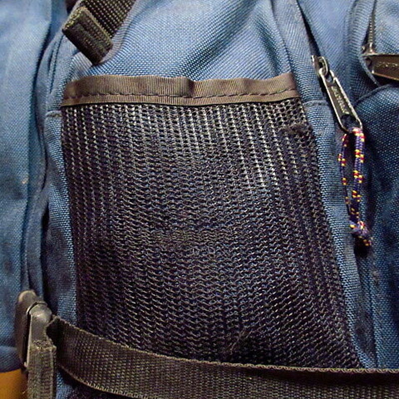 MADE IN U.S.A. EASTPAK ボトムレザーバックパック紺○201021n4-b