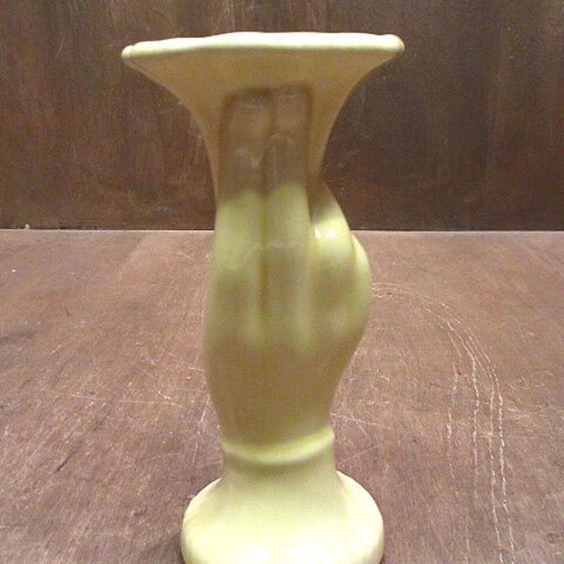 ヴィンテージ ♤ ハンドモチーフのフラワーベース ♤ made in japan