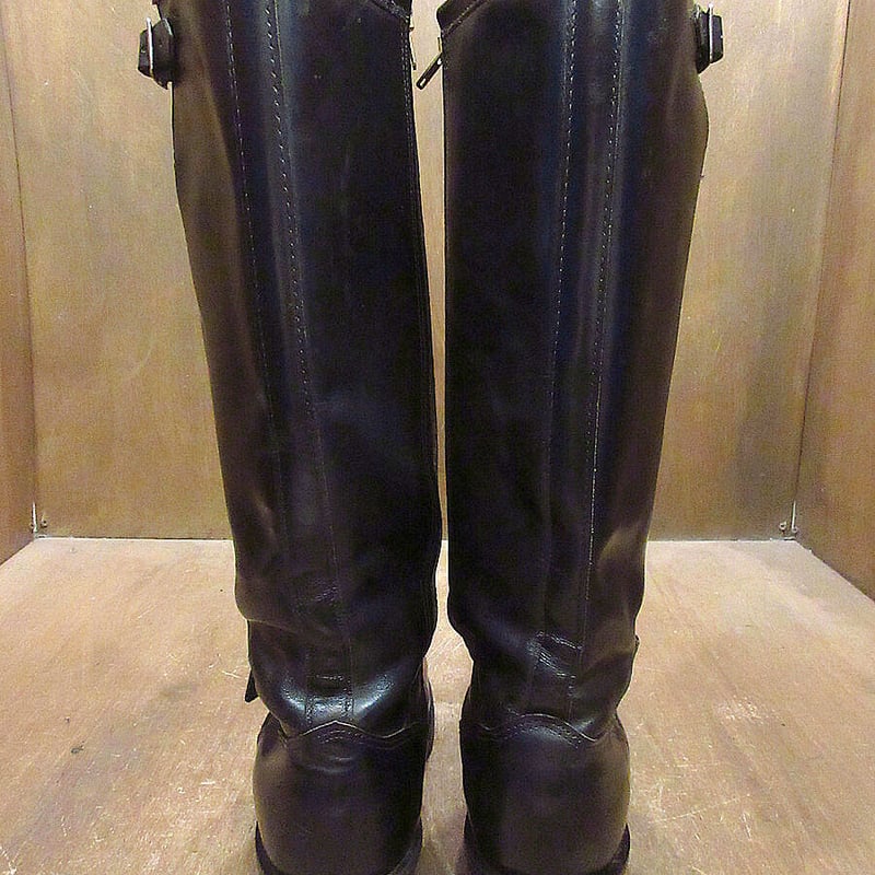 ビンテージ80's○Chippewa×HARLEY-DAVIDSONスチールトゥサイドジップロ