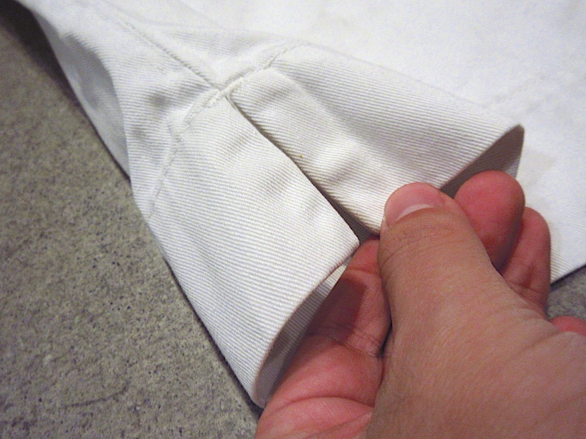 ビンテージ40's○シンチバック付きワークパンツ白実寸W79cm○240401m6