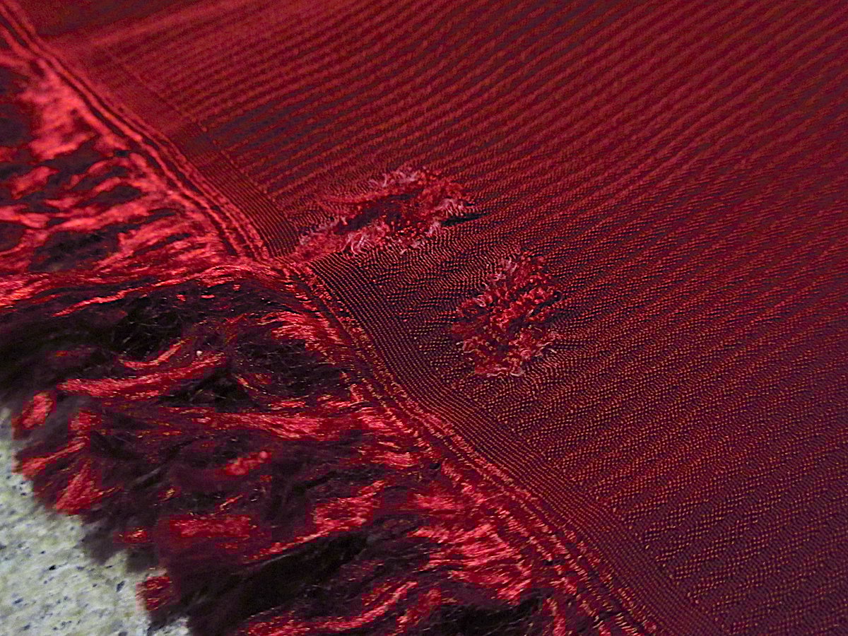 50s ビンテージ　レーヨン　ストール　紋柄 50s ビンテージ レーヨン ストール 紋柄