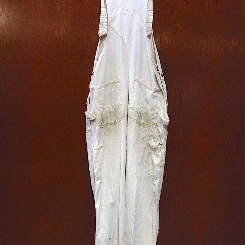 PAYDAY オーバーオール 生成り エプロン ダブルニー 50s 60s PAYDAY オーバーオール 生成り エプロン ダブルニー 50s 60s