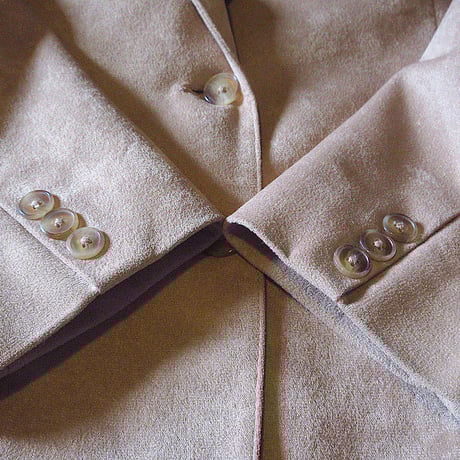 ビンテージ70's●FARAHレディースベロア2Bテーラードジャケットベージュsize 16●250210j3-w-jk-tl古着1970s上着テーラードジャケット