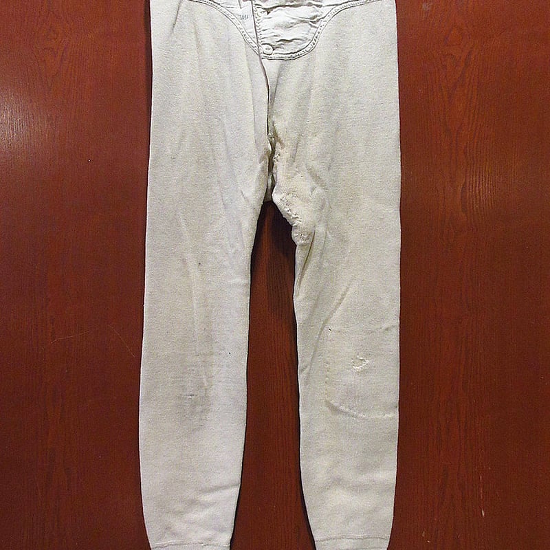 ビンテージ40's○WRIGHT'Sウールアンダーパンツ生成り○240124i6 ビンテージ40's○WRIGHT'Sウールアンダーパンツ生成り○240124i6
