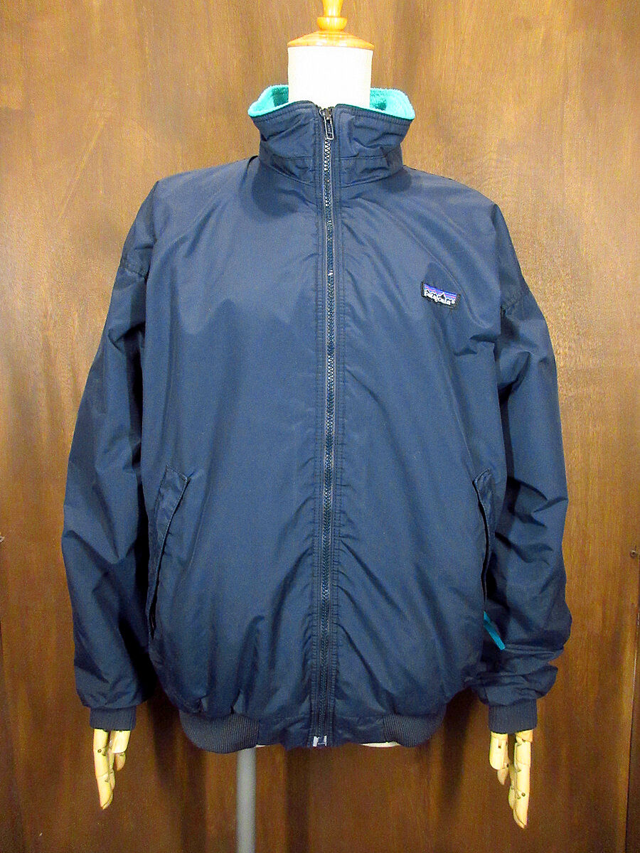 Patagonia アウター ナイロンシェルフリースインナージャケット ビンテージ90's○Patagonia ナイロンシェルフリースジャケット紺