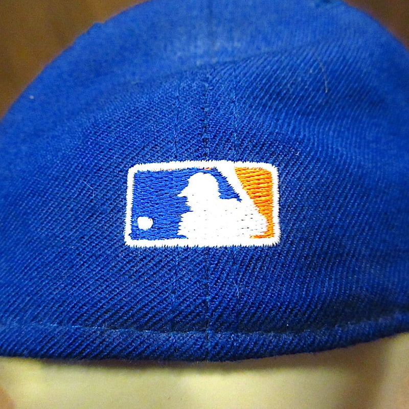 ビンテージ○New Era NYM刺繍入りウールキャップネイビーsize7 4 ビンテージ○New Era NYM刺繍入りウールキャップネイビーsize7 4