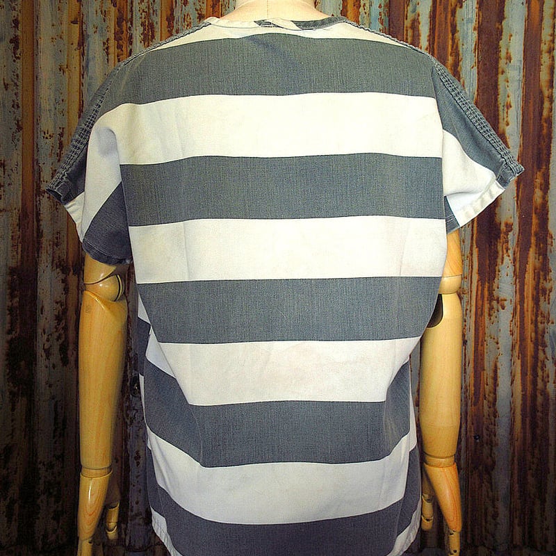 ビンテージ80's○Robinson Textilesプリズンシャツsize L○231024