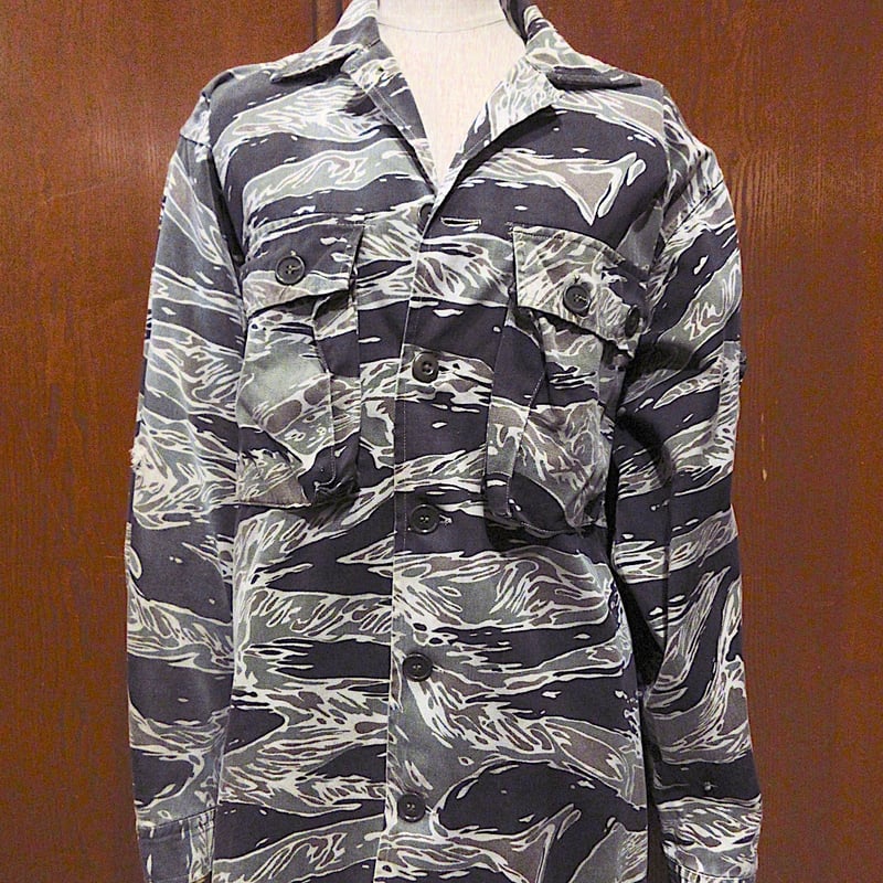ビンテージ60's○タイガーストライプジャケットsize US M○260412m1-m ビンテージ60's○タイガーストライプジャケットsize US M○260412m1-m