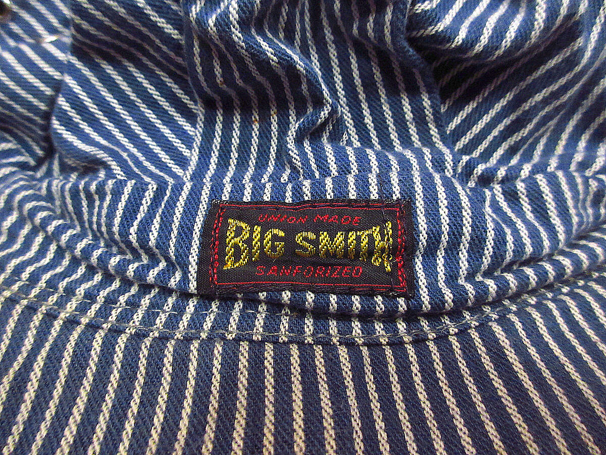 ビンテージ50's○BIG SMITHヒッコリーストライプコットンワーク