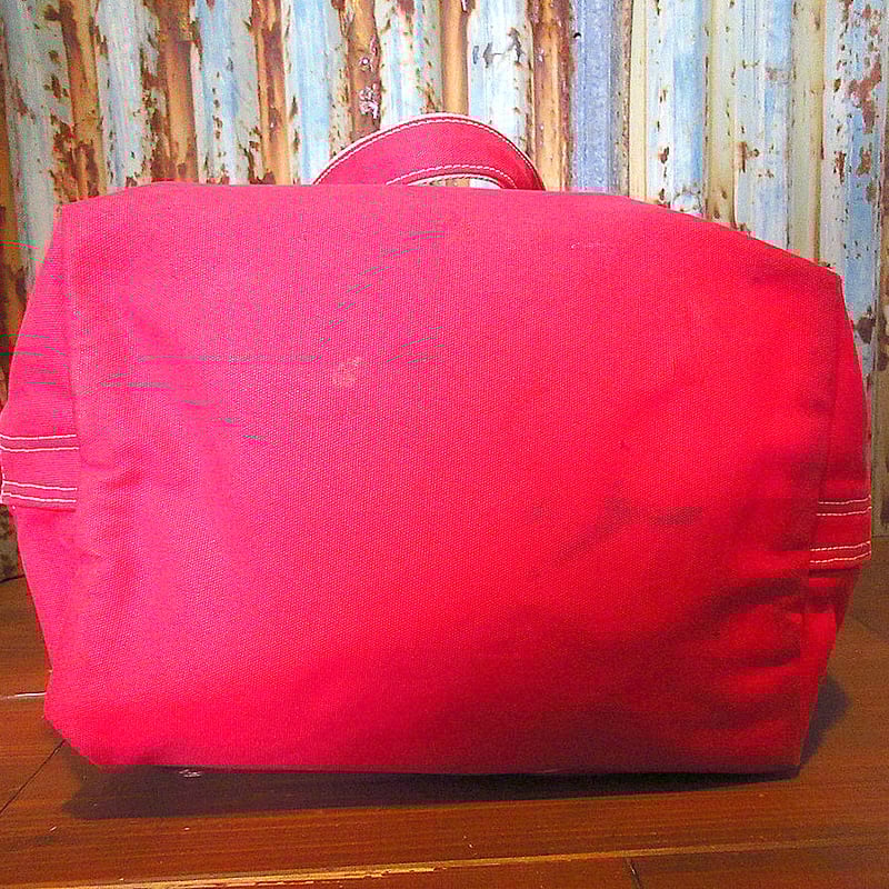 LAND'S ENDキャンバストートバッグ赤○250430k7-bag-ttランズエンド