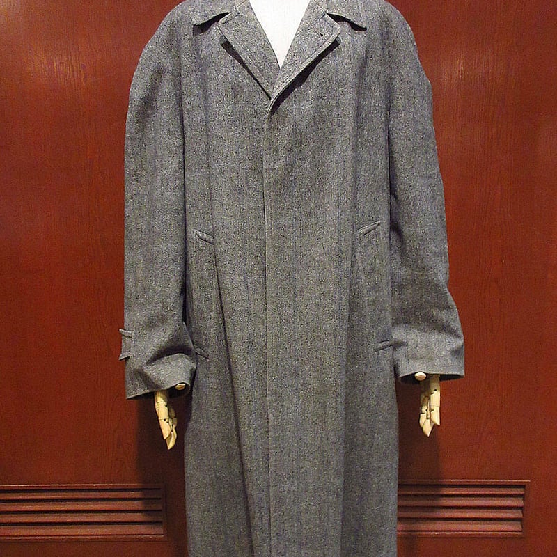 ビンテージ50's○Alligatorツイードステンカラーコート○230111j4-m-jk-