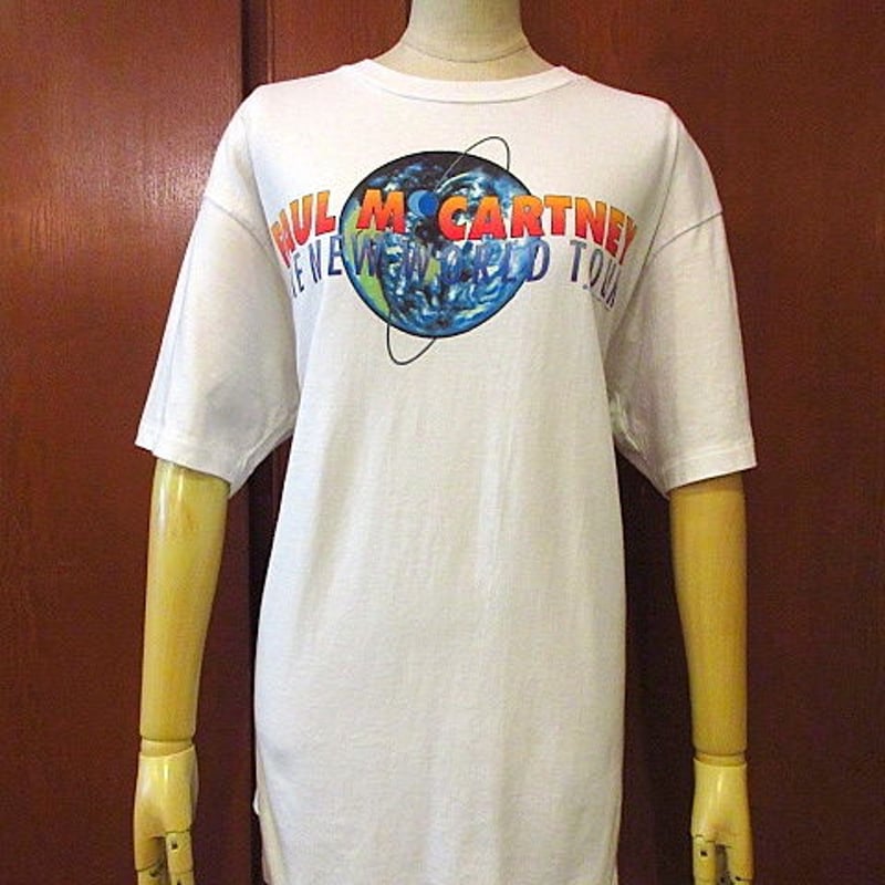 ビンテージ90's○PAUL McCARTNEYワールドツアーTシャツ白size L○2006