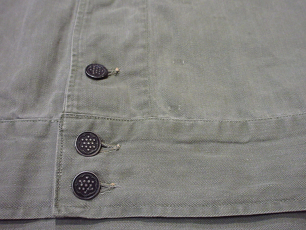 ビンテージ40's○U.S.ARMY M-41 13星HBTジャケットsize 40L○230 ビンテージ40's○U.S.ARMY M-41 13星HBTジャケットsize 40L○230