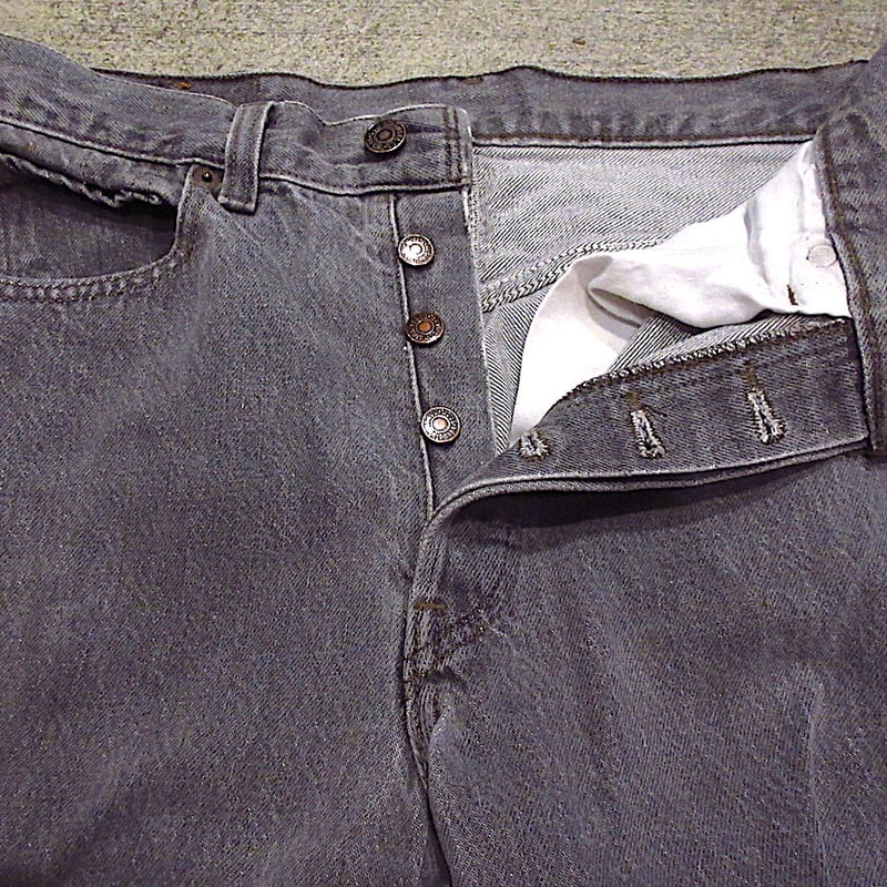 USA製 90s Vintage Levi's グレー 501デニム ジーンズ ビンテージ90's○Levi's 501グレー実寸W76cm○230929c8-m-pnt