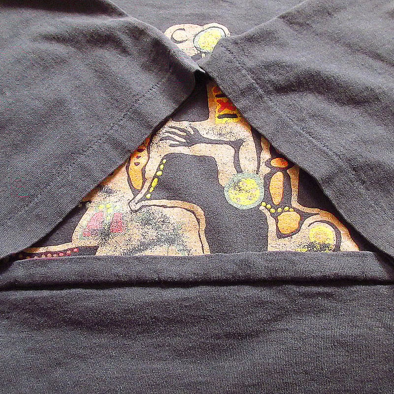ビンテージ90's○PEARL JAM music for rhinosプリントTシャツ黒si