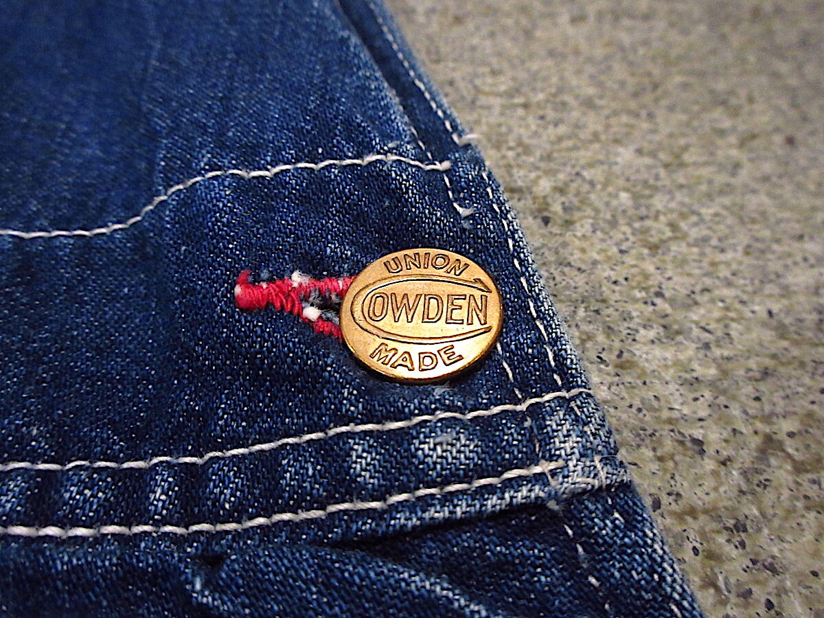 COWDEN カウデン オーバーオール デニム 古着 ヴィンテージ 40's COWDEN デニムオーバーオールmbm02262815009443｜SPECIAL