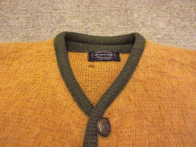 ビンテージ60's70's○PURITANモヘアカーディガンsize L○201017s6-m...