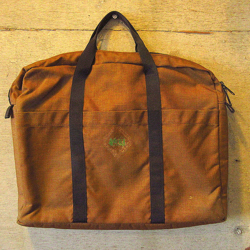 ★美品レイREI co-op推定'80sナイロンボストンバッグ ビンテージ70's80's○REIナイロンハンドバッグ茶○240224k8-bag-hnd 1
