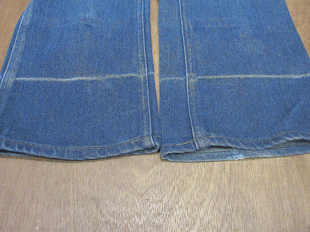 ビンテージ80's○Leeストレッチデニムフレアパンツ実寸W66cm○250619j2