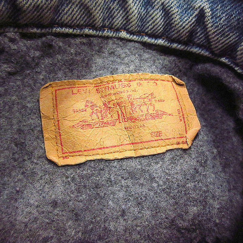 ビンテージ80's○Levi's 71506-0316裏地ブランケット付きデニム