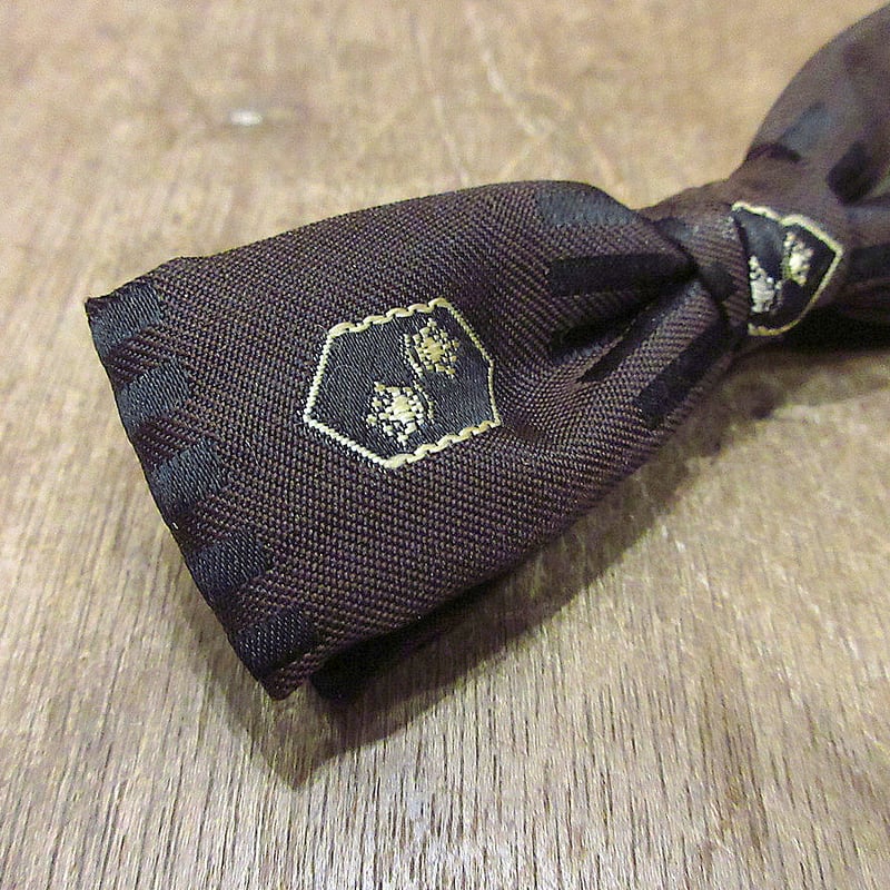 ビンテージ50's60's○DEADSTOCKクリップ式蝶ネクタイ焦げ茶 ビンテージ50's60's○DEADSTOCKクリップ式蝶ネクタイ焦げ茶