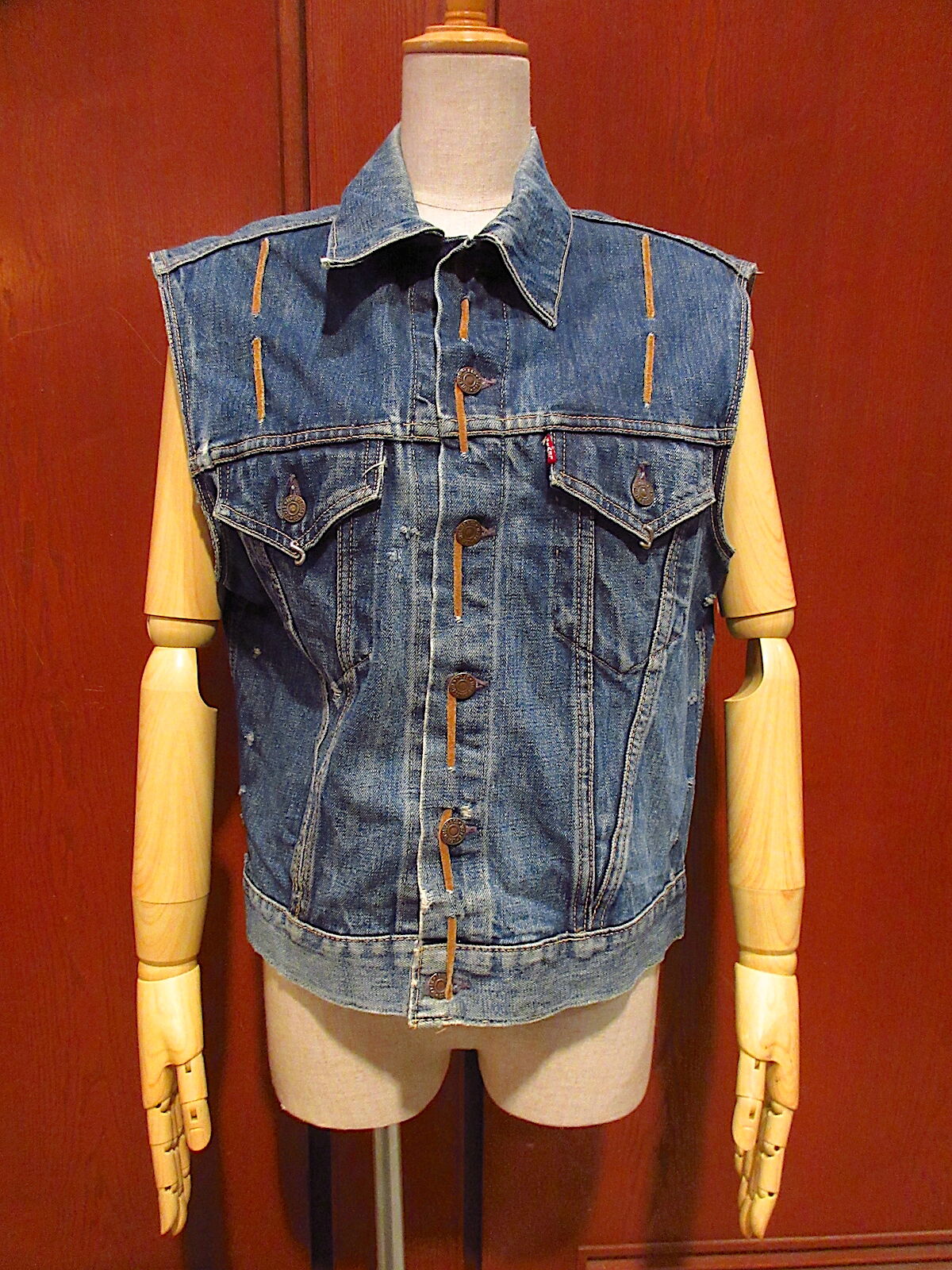 60sLEVI'Sリーバイス557xxBIGE赤タグサード70557ジージャン