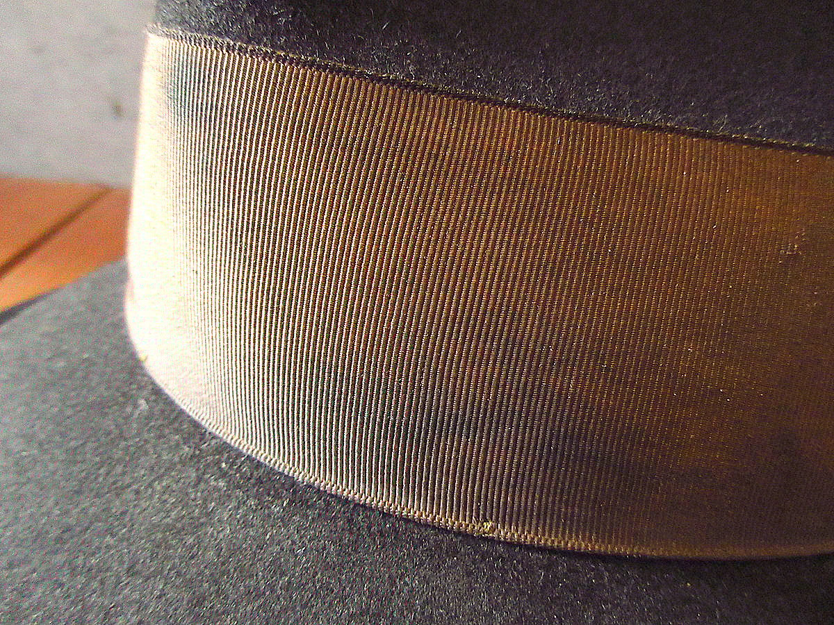 ビンテージ50's○Dobbsフェドラハット黒○240112k5-m-ht-flt 1950s