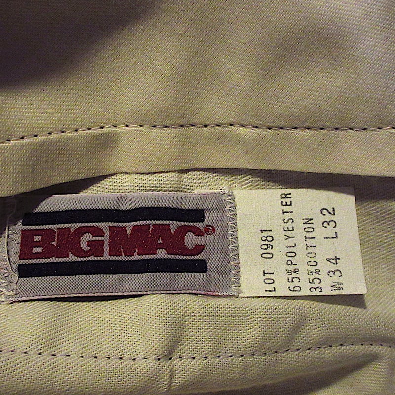 ビンテージ80's○DEADSTOCK BIG MACワークパンツ紺○251124j2-m-p
