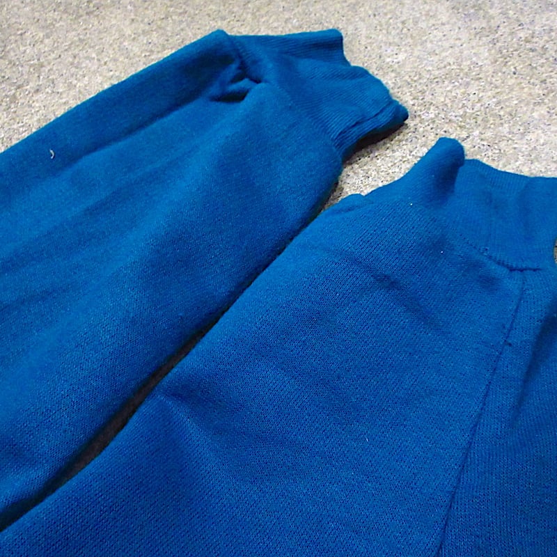 ビンテージ90's○MULESKINSジップアップパーカターコイズブルーsize M