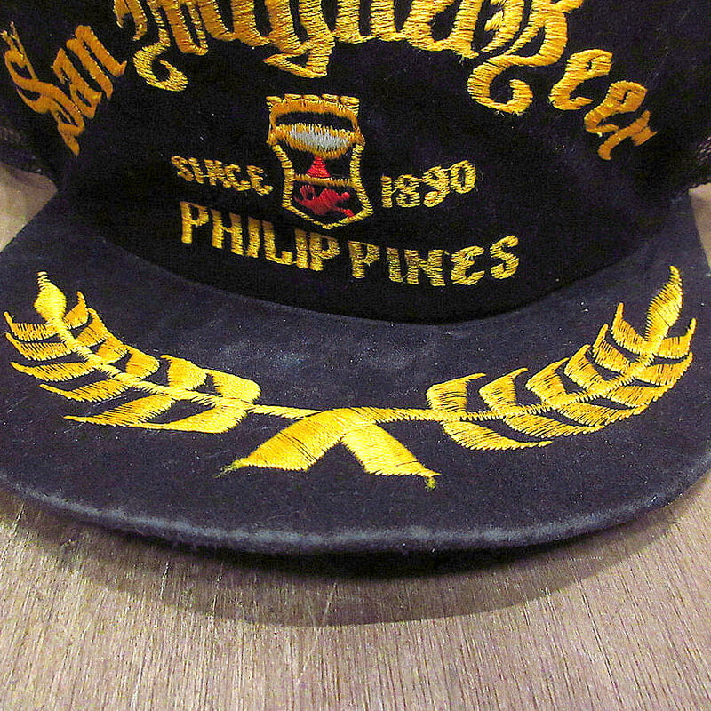 San Miguel Beerベロアスナップバックメッシュキャップ黒
