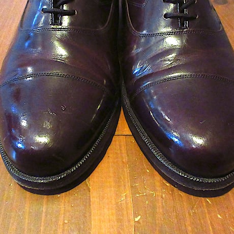 ビンテージ80's●FLORSHEIMレザーストレートチップシューズ赤茶size 9 1/2 D●260326j2-m-dshs-27cm革靴1980sフローシャイム