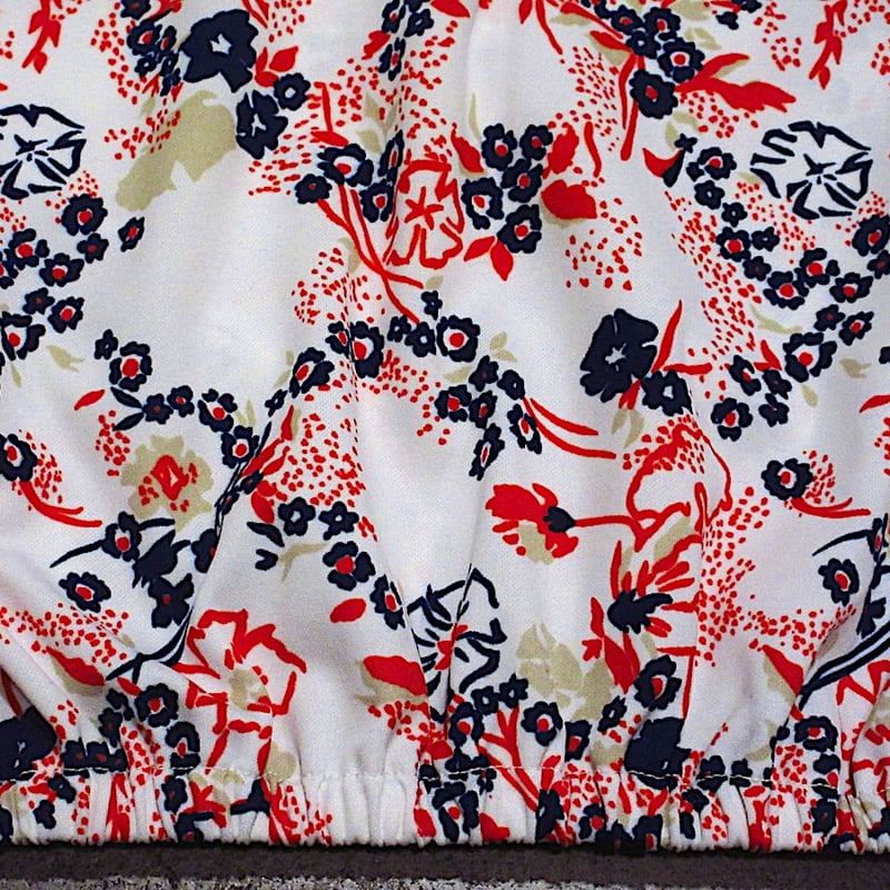 アンティーク ビンテージ 70s メキシコ 花柄 フリフリ ガウン シャツ 美品 アンティーク ビンテージ 70s メキシコ 花柄 フリフリ ガウン シャツ