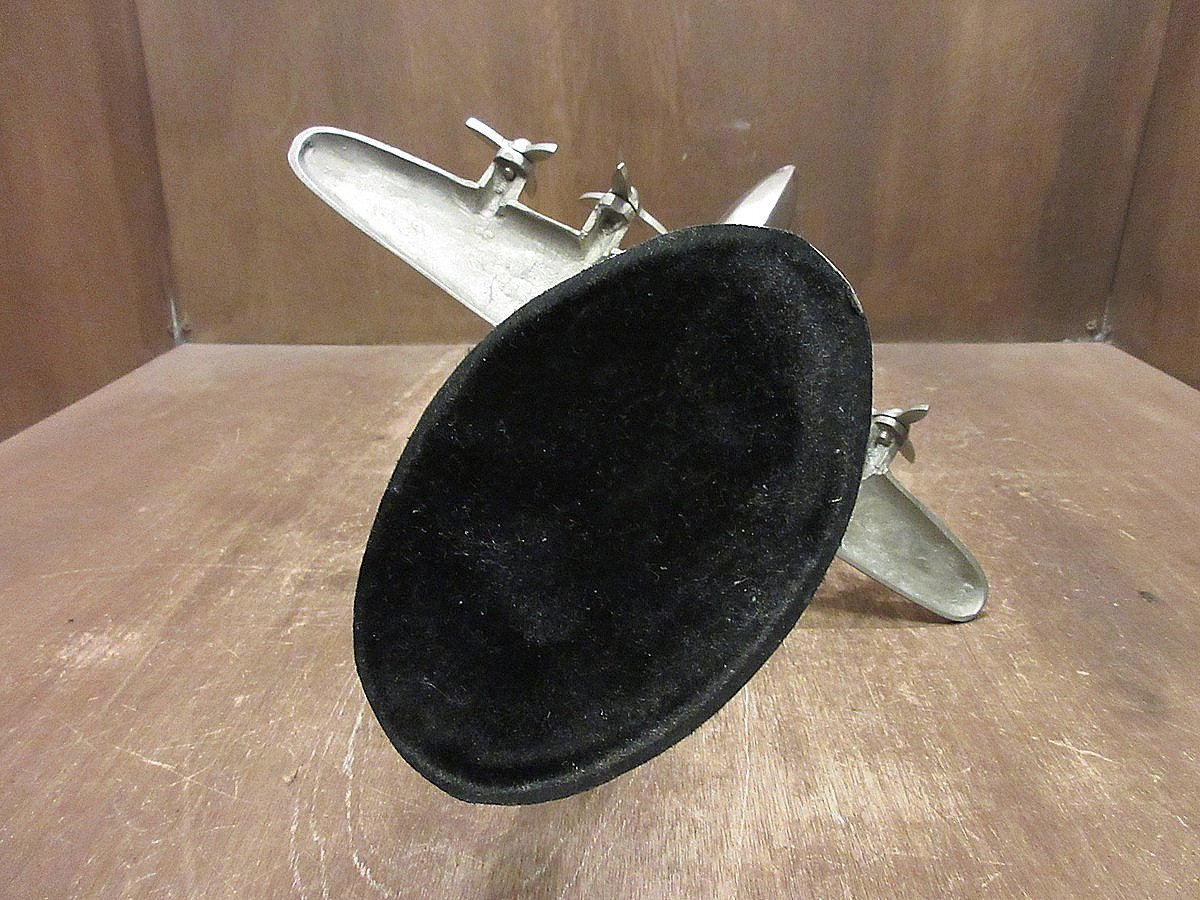 ビンテージ60's○飛行機メタルオブジェ○240924i2-obj置物