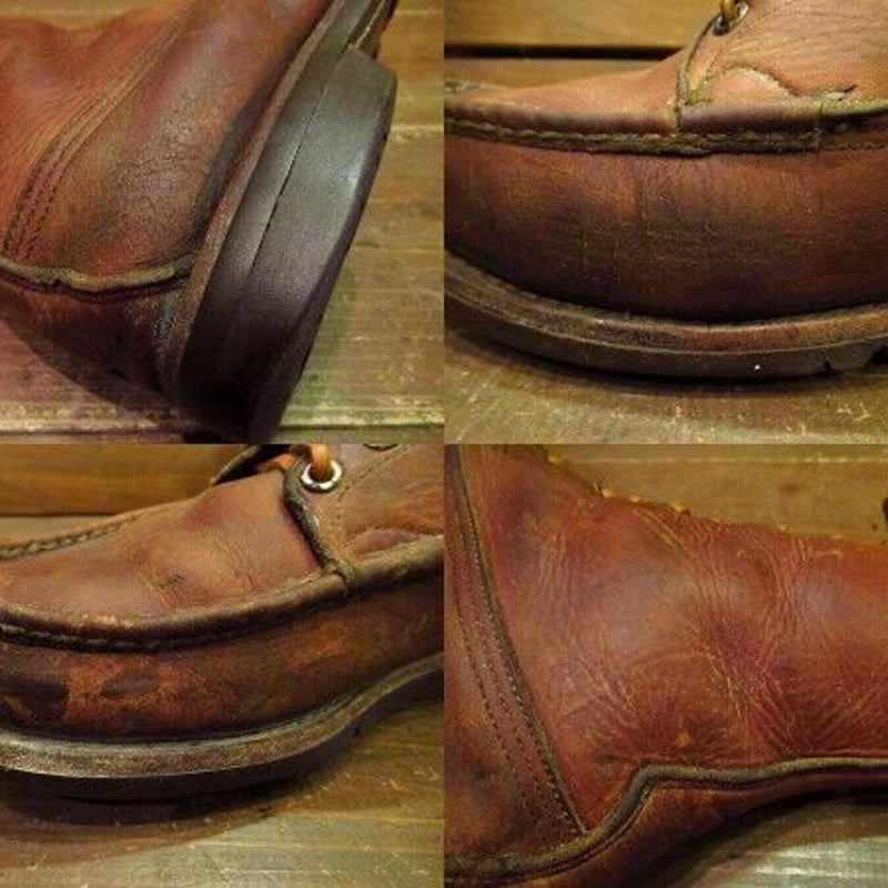 ビンテージ60's70's○W.C.Russell Moccasin Co.青タグ レザーワー