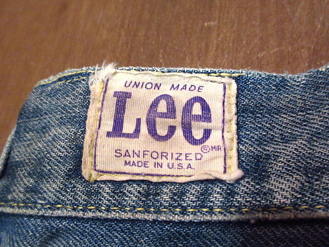 Lee ペインターパンツ　サスペンダー　エプロン　M ビンテージ70's○Leeサスペンダーボタン付きデニムペインター