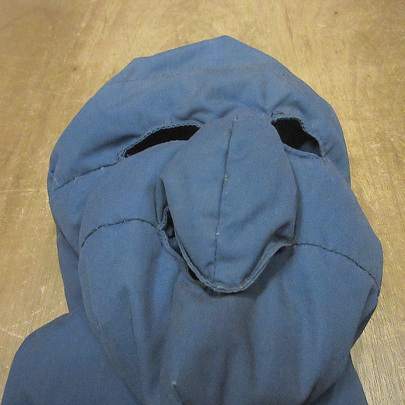 ビンテージ70's80's○SNOHAWKダウンフェイスマスク紺○241123j7-m-cp-